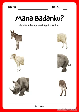 Lembar 6: Mana Badanku?