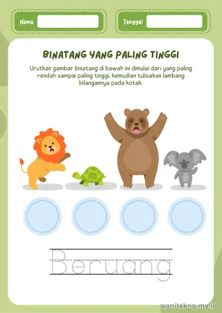 Pratinjau paket 13 Lembar Menghitung Benda — TK Gratis PDF