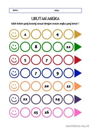 Lembar 2: URUTAN ANGKA