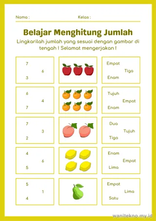 Lembar 4: Belajar Menghitung Jumlah