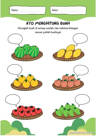 Lembar 10: AYO MENGHITUNG BUAH