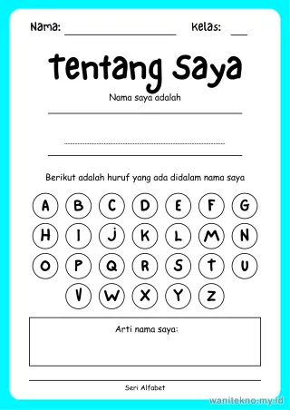 Pratinjau paket 16 Lembar Menulis Huruf Alfabet — TK Gratis PDF