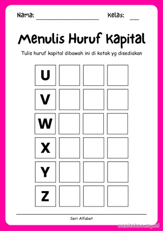 Lembar 6: Menulis Huruf Kapital