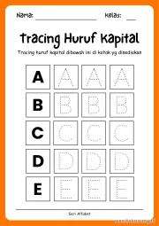 Lembar 7: Tracing Huruf Kapital