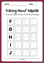 Lembar 8: Tracing Huruf Kapital