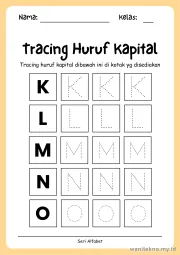 Lembar 9: Tracing Huruf Kapital