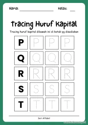 Lembar 10: Tracing Huruf Kapital