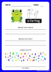 Lembar 6: is for Frog
