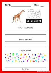 Lembar 7: is for Giraffe