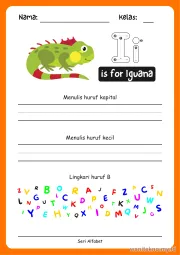 Lembar 9: is for Iguana