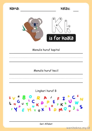 Lembar 11: is for Koala