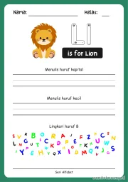 Lembar 12: is for Lion