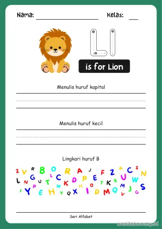 Lembar 12: is for Lion