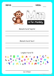 Lembar 13: is for Monkey