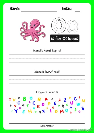 Lembar 15: is for Octopus