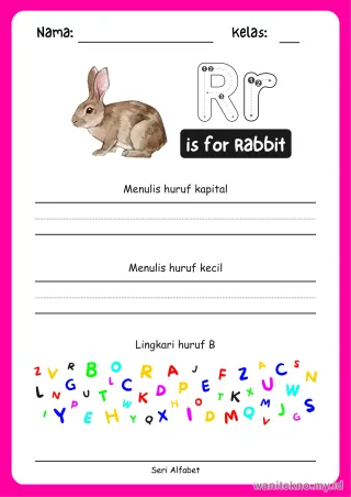 Lembar 18: is for Rabbit