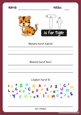 Lembar 2: is for Tiger