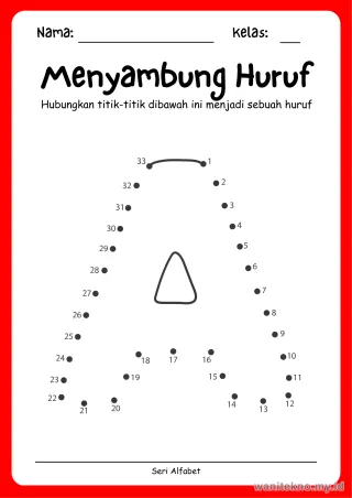 Lembar 9: Menyambung Huruf