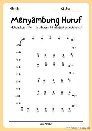 Lembar 13: Menyambung Huruf