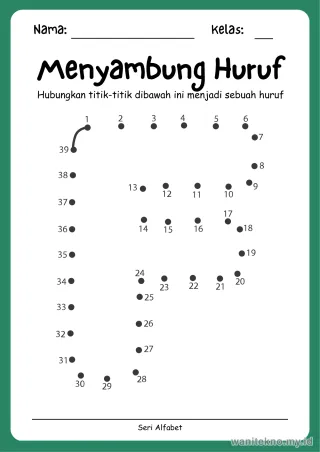 Lembar 14: Menyambung Huruf