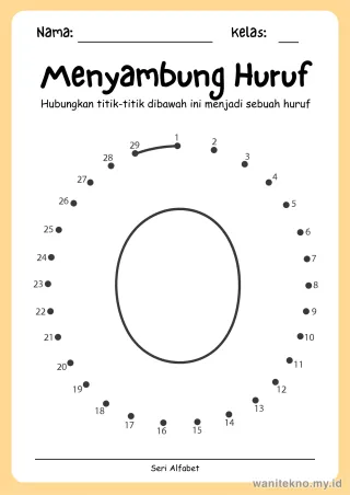 Lembar 5: Menyambung Huruf