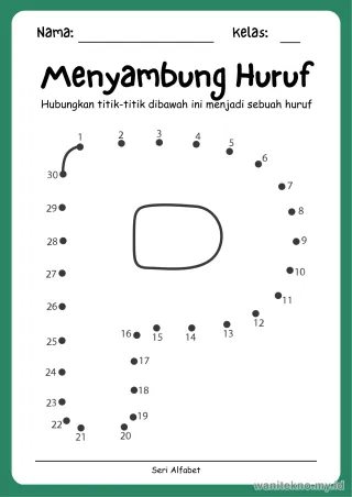 Lembar 6: Menyambung Huruf