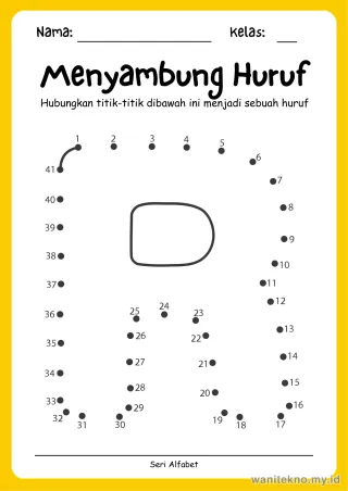 Lembar 8: Menyambung Huruf