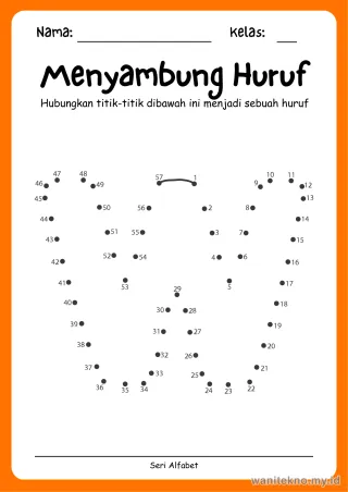 Lembar 13: Menyambung Huruf