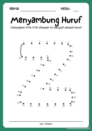 Lembar 16: Menyambung Huruf