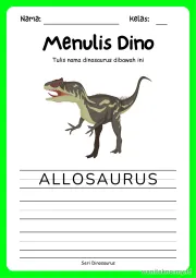 Lembar 1: Menulis Dino