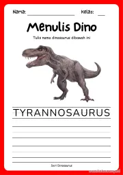 Lembar 3: Menulis Dino