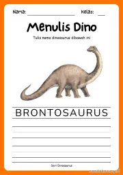 Lembar 5: Menulis Dino