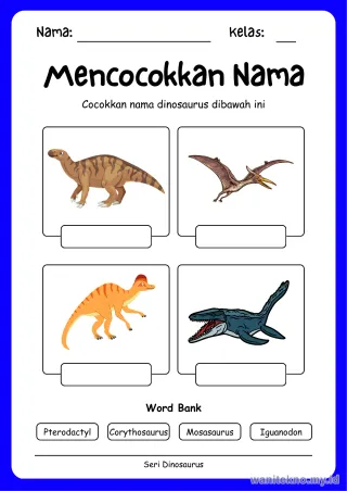 Lembar 12: Mencocokkan Nama
