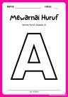 Pratinjau paket 17 Lembar Mewarnai Alfabet A-Q — PAUD Gratis PDF