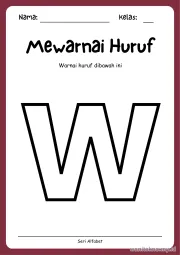 Lembar 6: Mewarnai Huruf