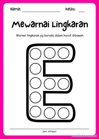 Lembar 14: Mewarnai Lingkaran