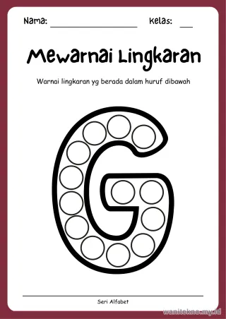 Lembar 16: Mewarnai Lingkaran