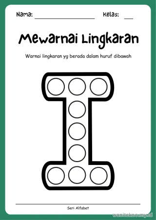 Pratinjau paket 17 Lembar Mewarnai Alfabet — PAUD Gratis PDF