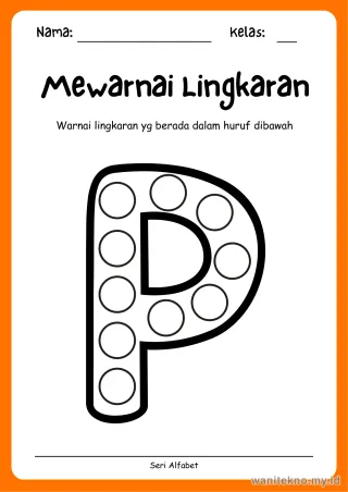 Lembar 8: Mewarnai Lingkaran