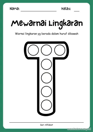 Lembar 11: Mewarnai Lingkaran