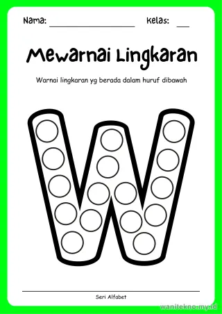 Lembar 14: Mewarnai Lingkaran