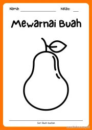 Lembar 1: Mewarnai Buah