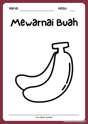 Lembar 2: Mewarnai Buah