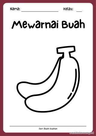 Lembar 2: Mewarnai Buah