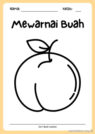 Lembar 3: Mewarnai Buah