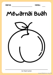Lembar 3: Mewarnai Buah