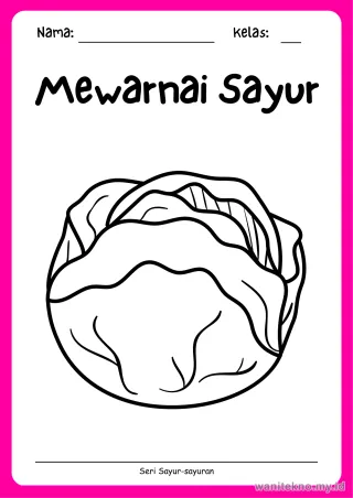 Lembar 5: Mewarnai Sayur