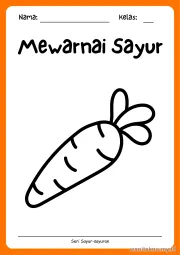 Lembar 6: Mewarnai Sayur
