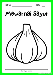 Lembar 12: Mewarnai Sayur