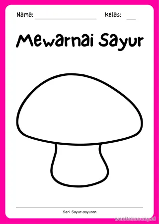 Lembar 15: Mewarnai Sayur